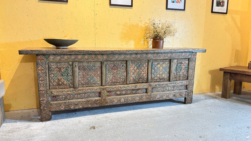 Handcarved front Sideboard