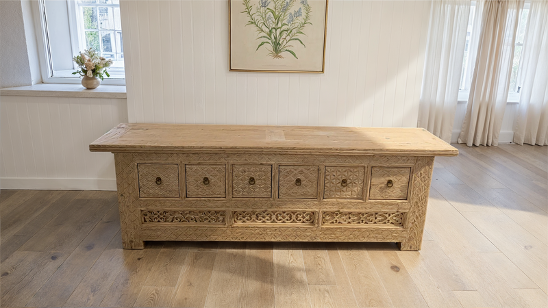 Reclaimed Elm Sideboard: W213 x D45 x H70 cm