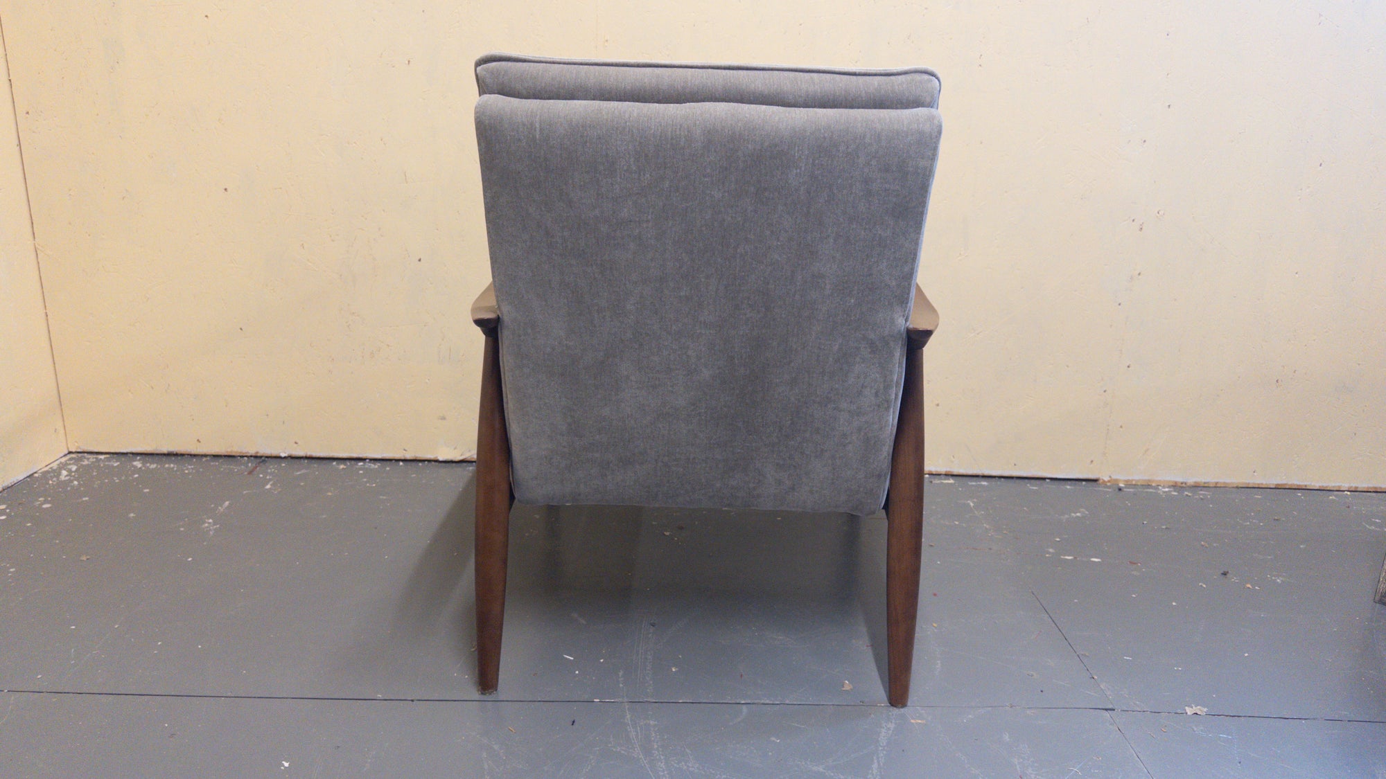 Mid-Century Lounge Chair & Footstool Set