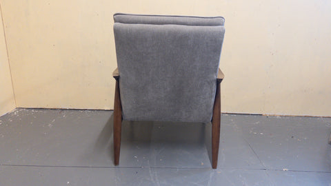 Mid-Century Lounge Chair & Footstool Set