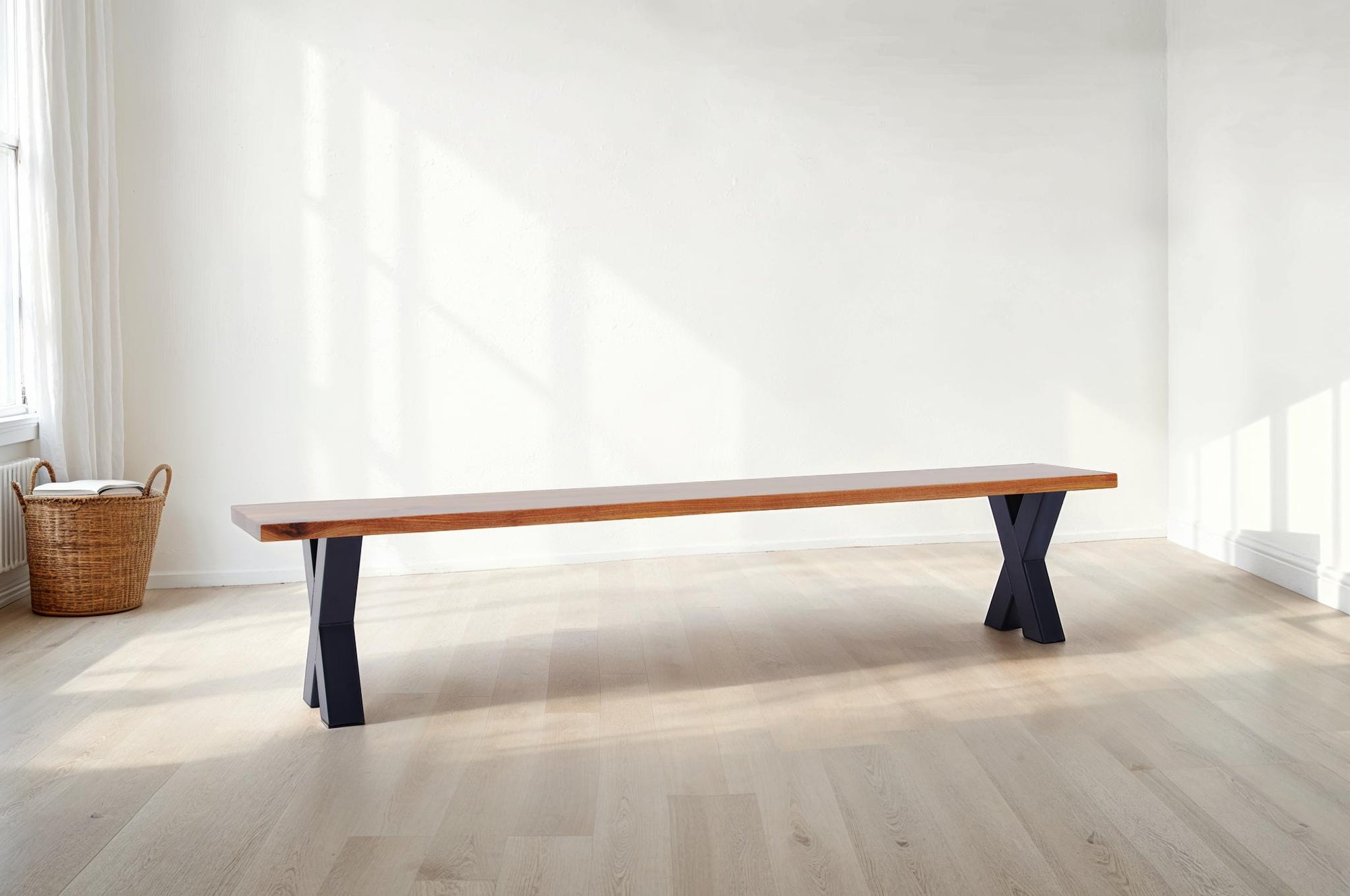 The Walnut Metal X Bench