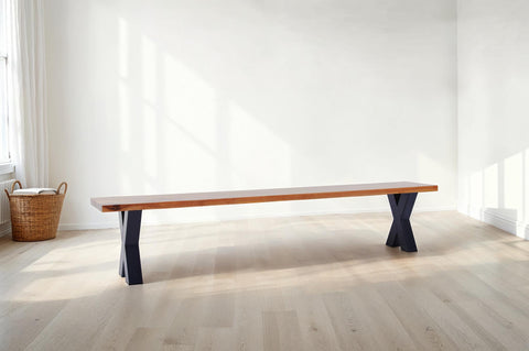 The Walnut Metal X Bench