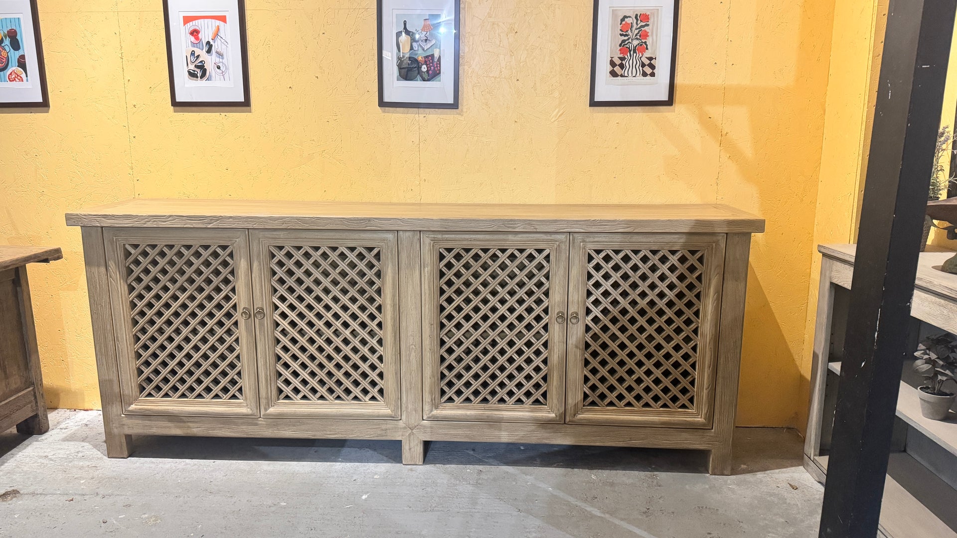 Reclaimed Elm Sideboard: 226 x 45  x 96 cm