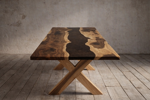The X Walnut Resin
