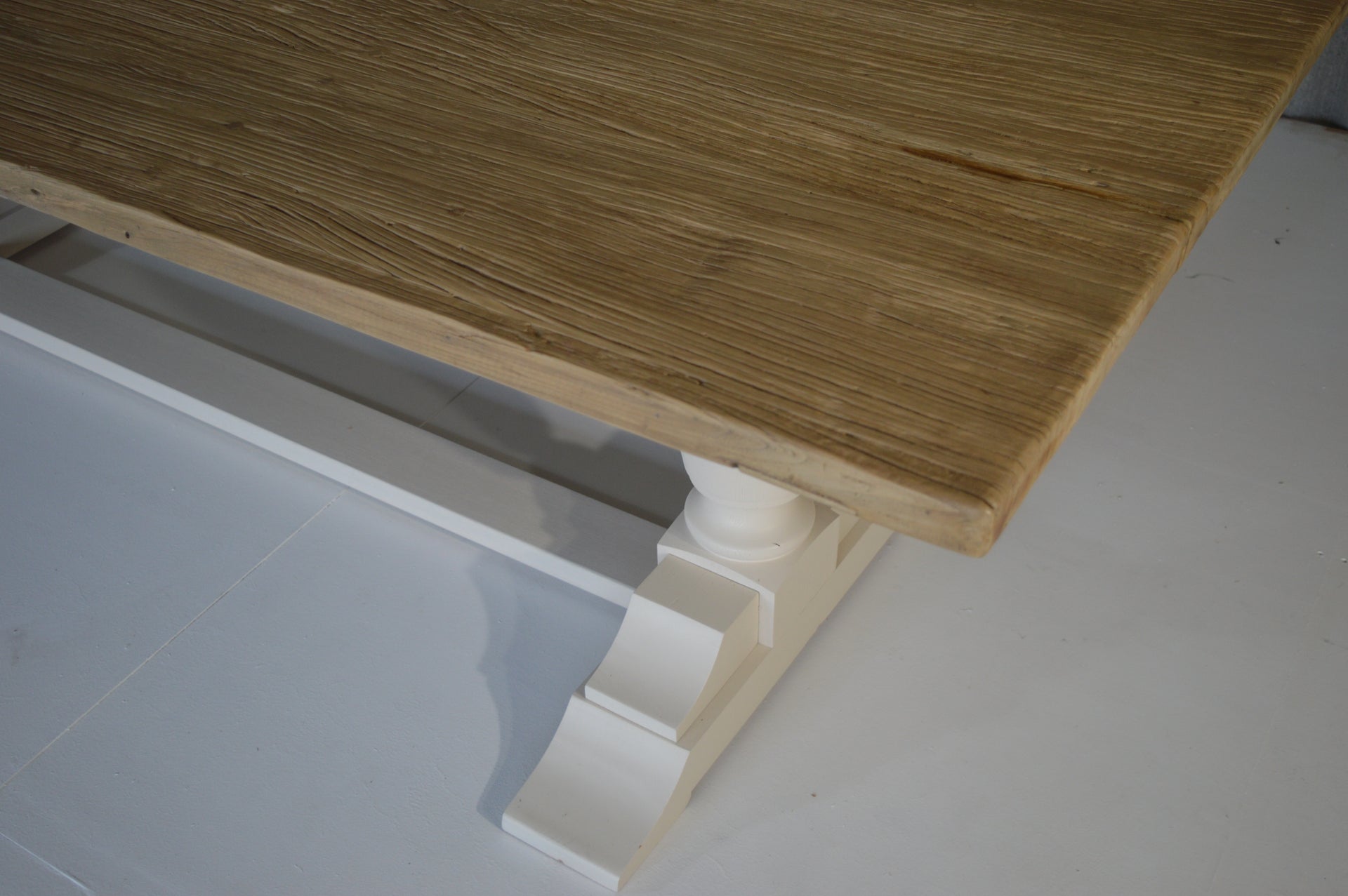 The Reclaimed Elm Painted Pear- 10 Seater Table