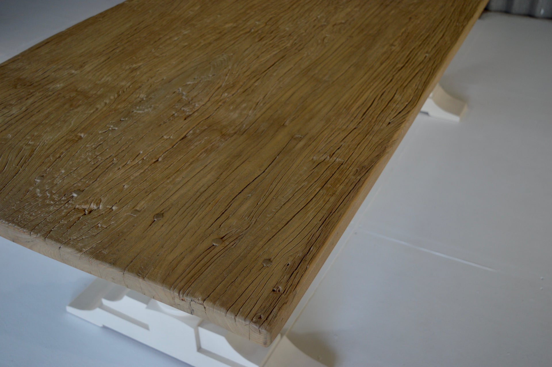 The Reclaimed Elm Painted Pear- 10 Seater Table