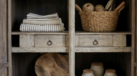 Large Reclaimed Elm Larder Unit