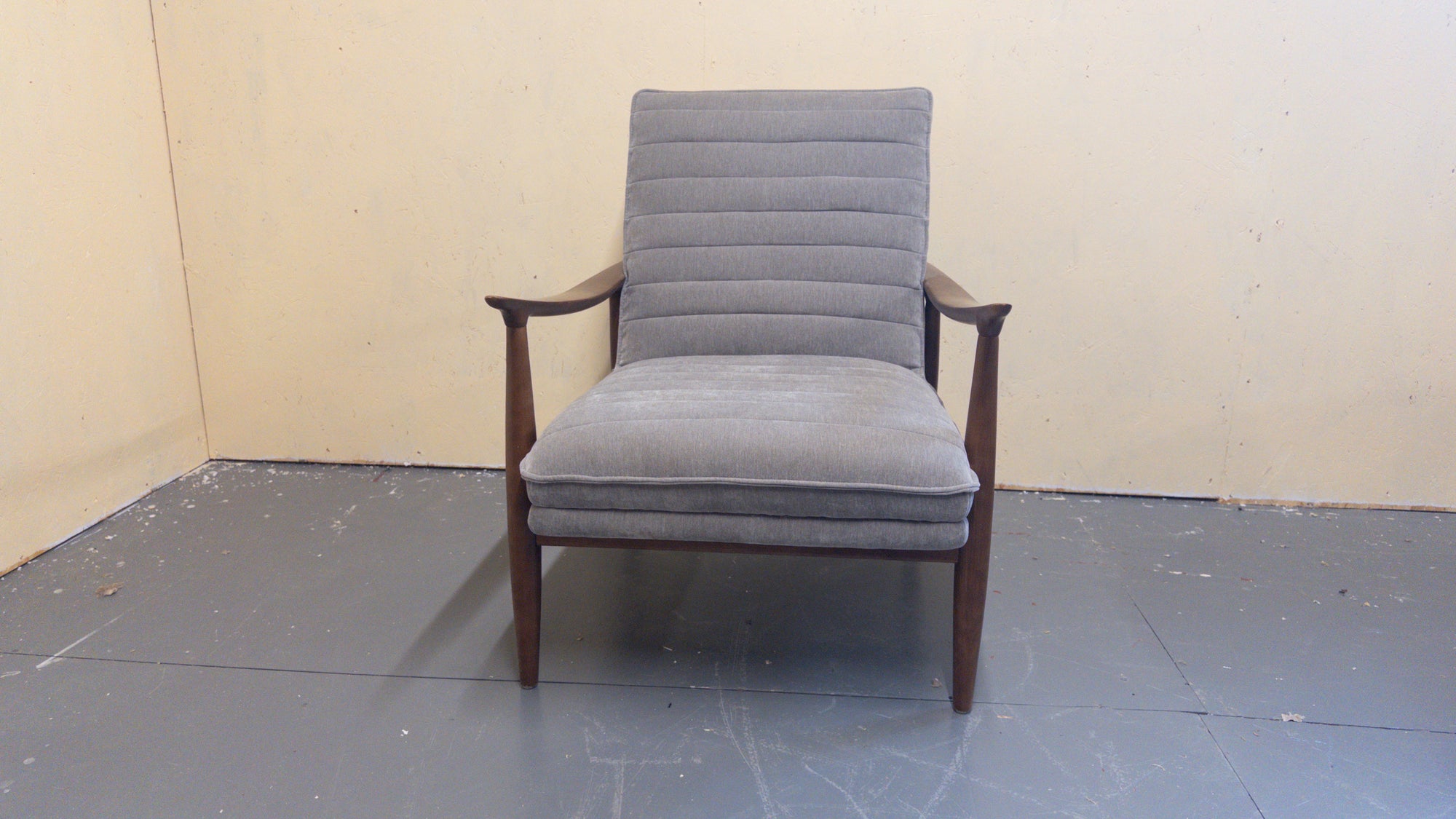 Mid-Century Lounge Chair & Footstool Set