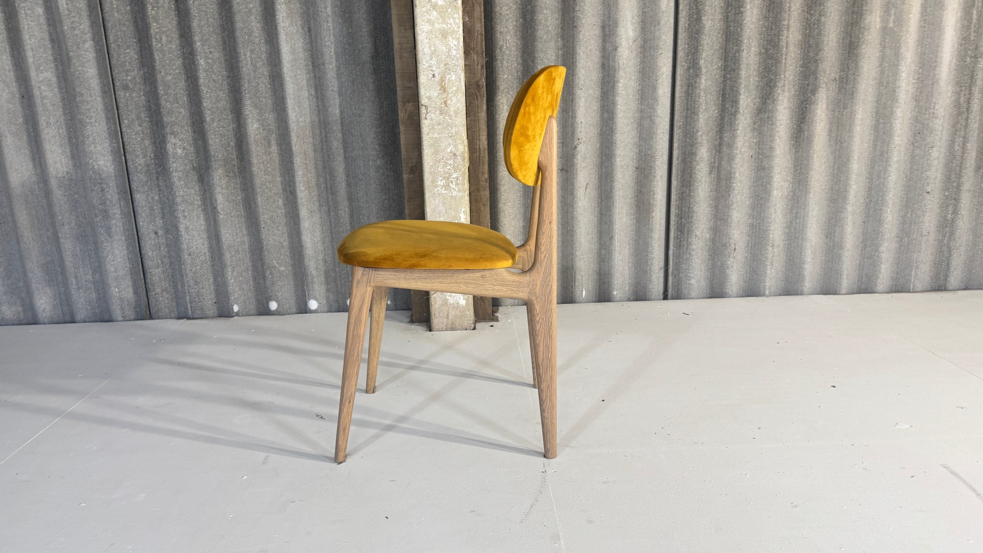 Mustard Mid Century style chair