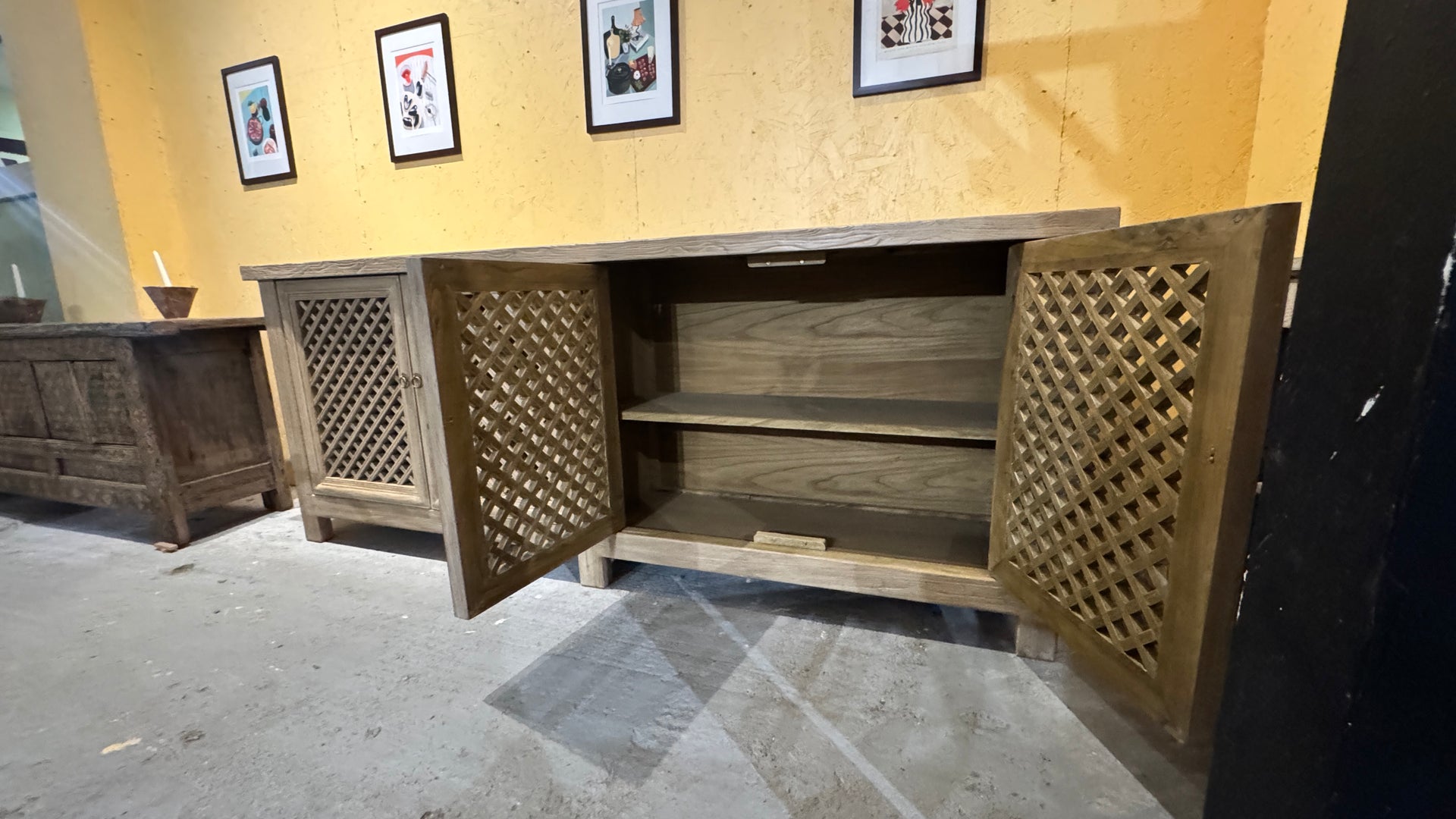Reclaimed Elm Sideboard: 226 x 45  x 96 cm