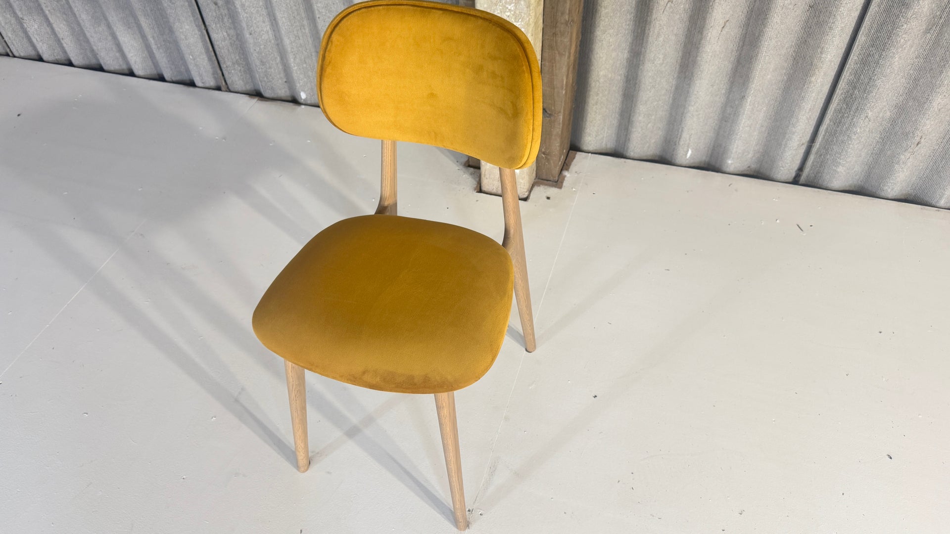 Mustard Mid Century style chair