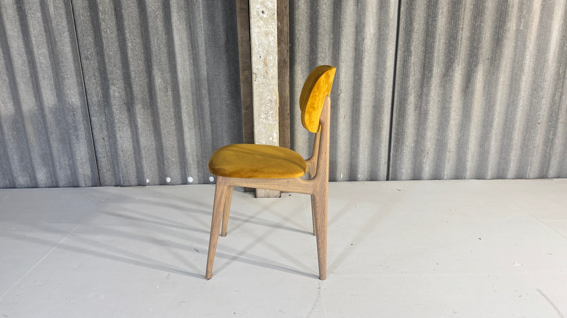Mustard Mid Century style chair