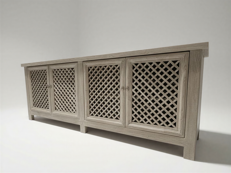 Reclaimed Elm Sideboard: 226 x 45  x 96 cm