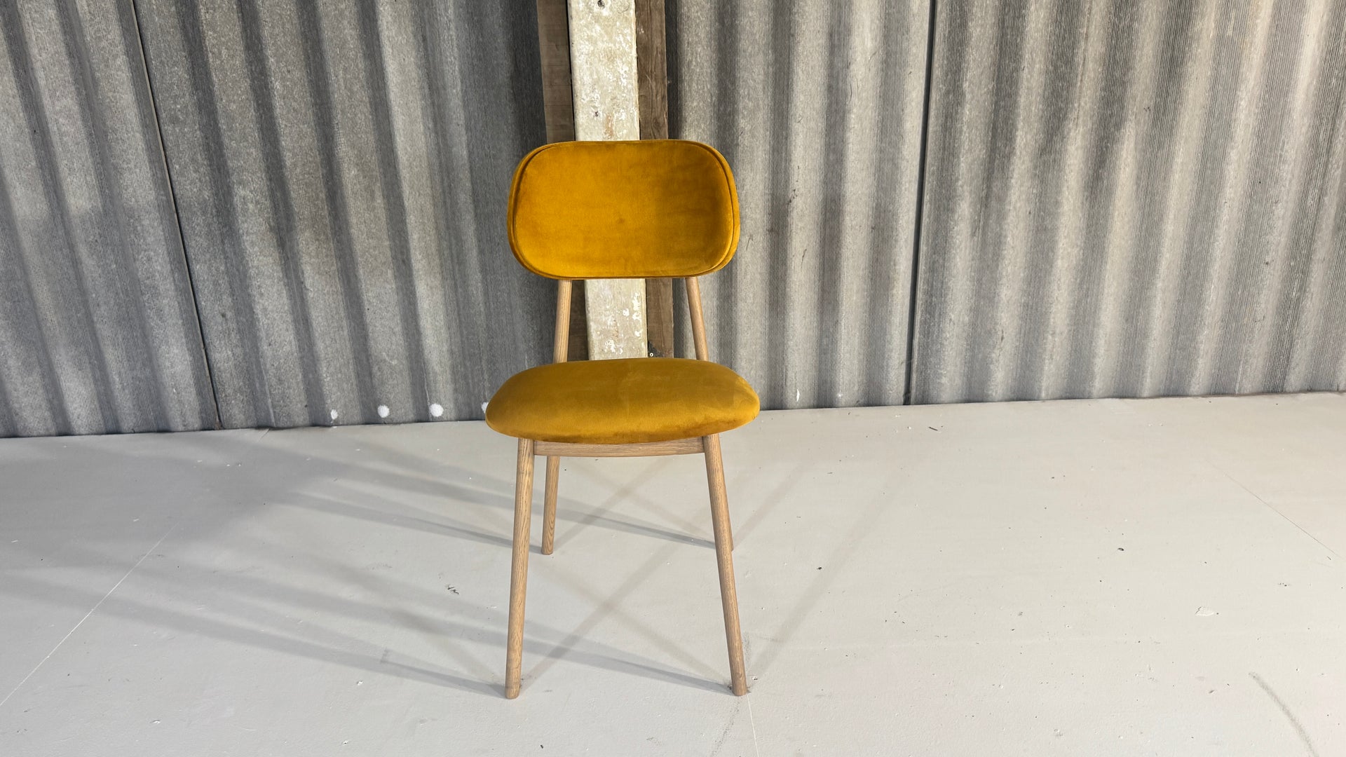 Mustard Mid Century style chair
