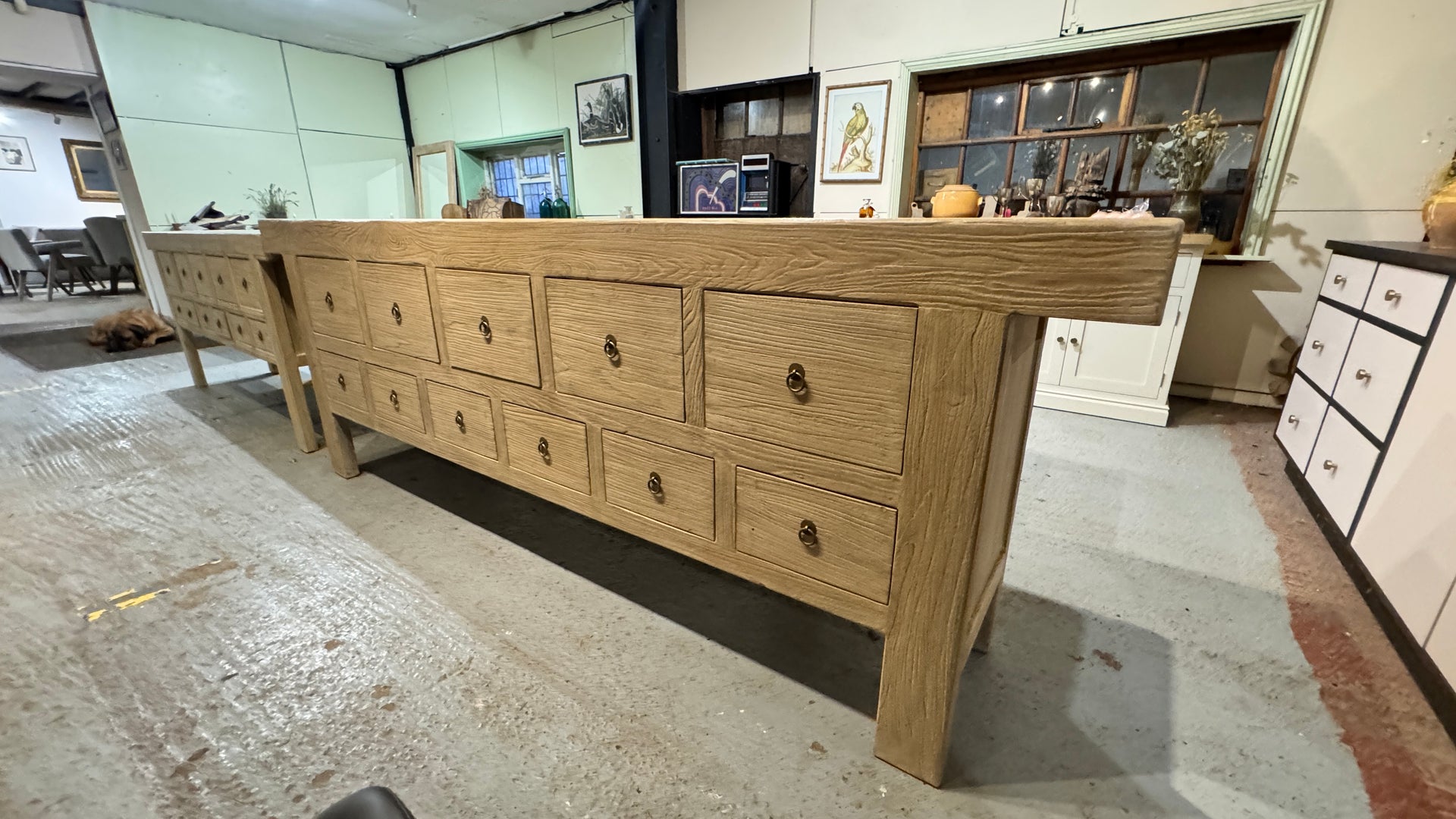 Reclaimed Elm Sideboard: 267 x 45  x 95 cm