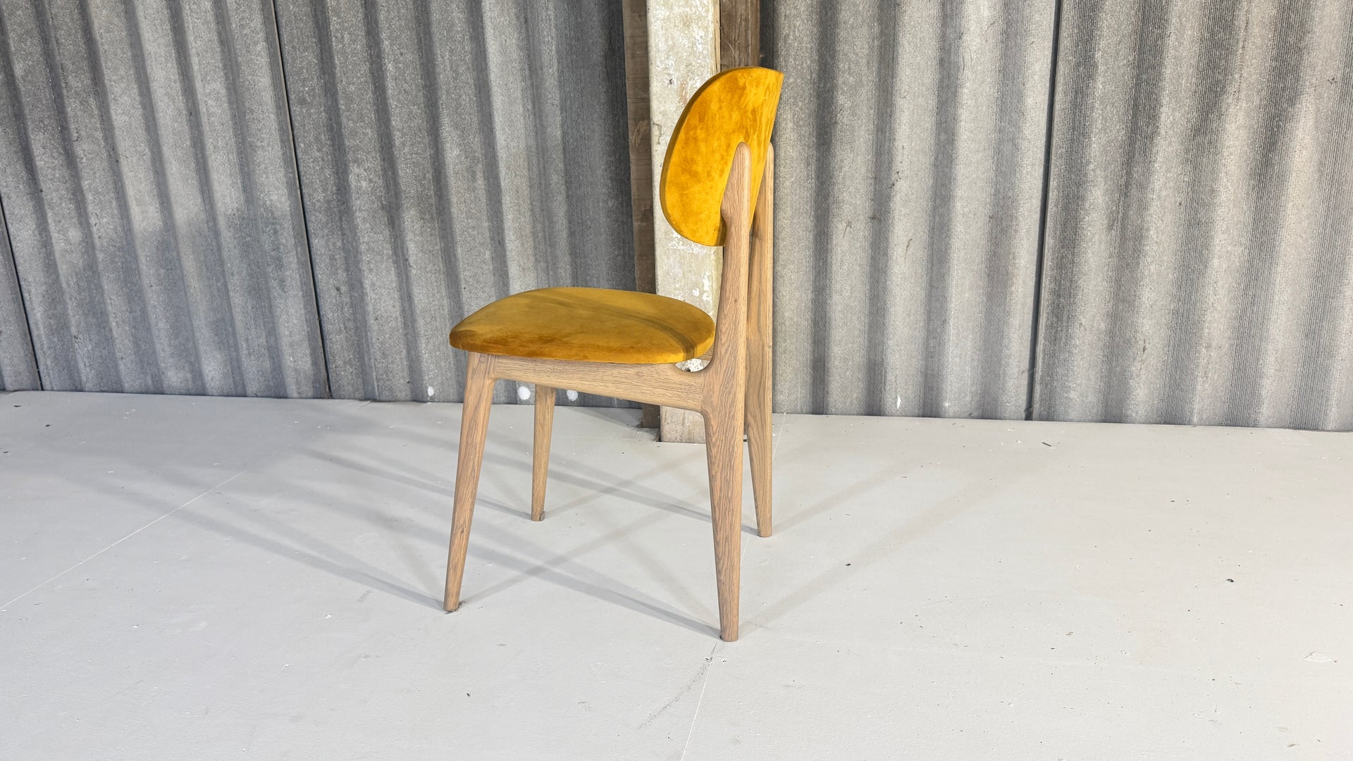 Mustard Mid Century style chair