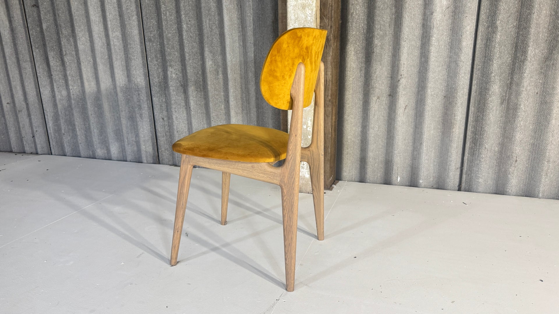 Mustard Mid Century style chair
