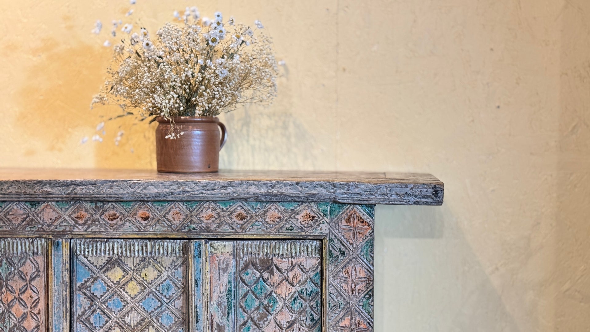 Handcarved front Sideboard