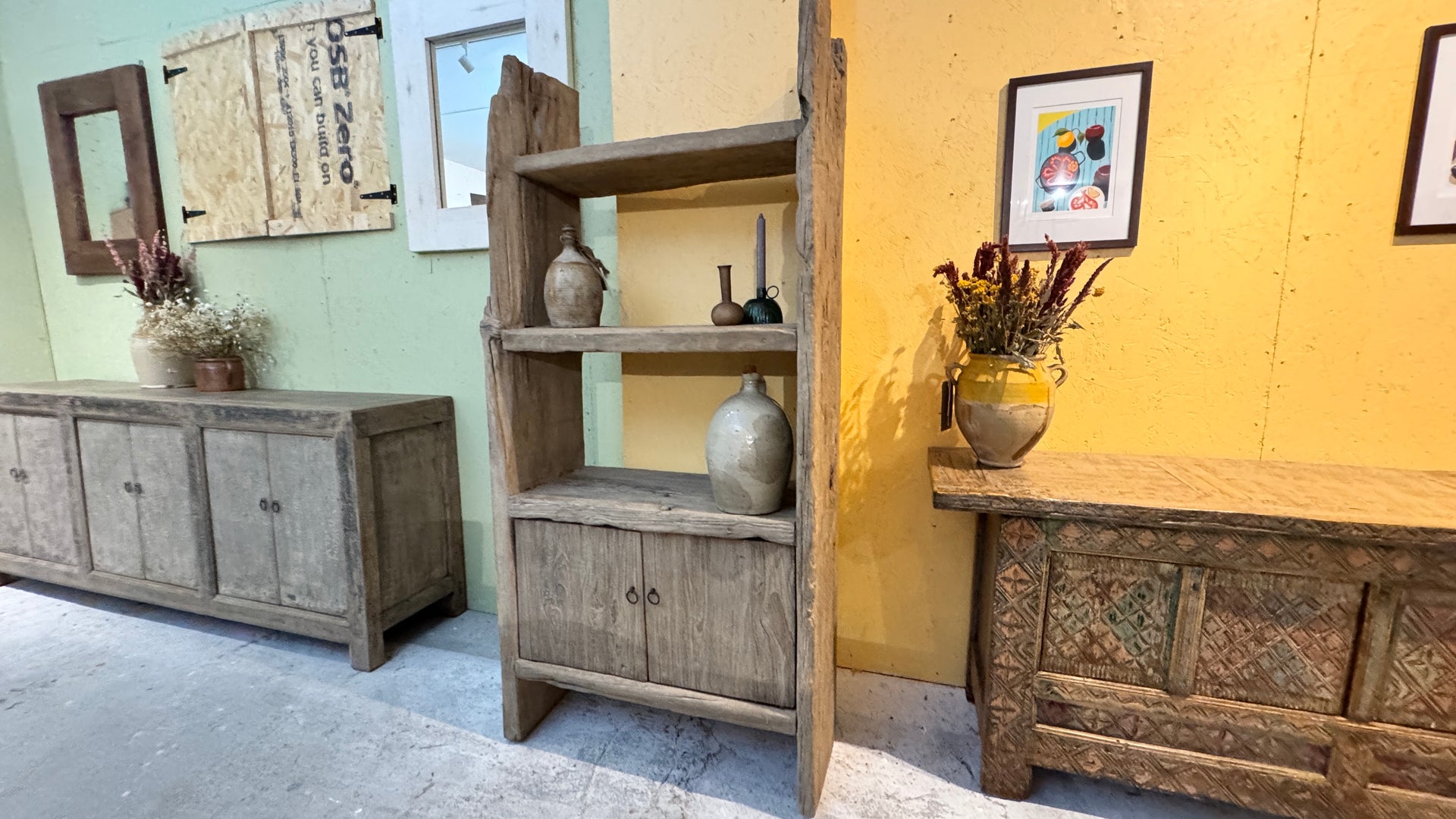 Reclaimed Elm Bookcase