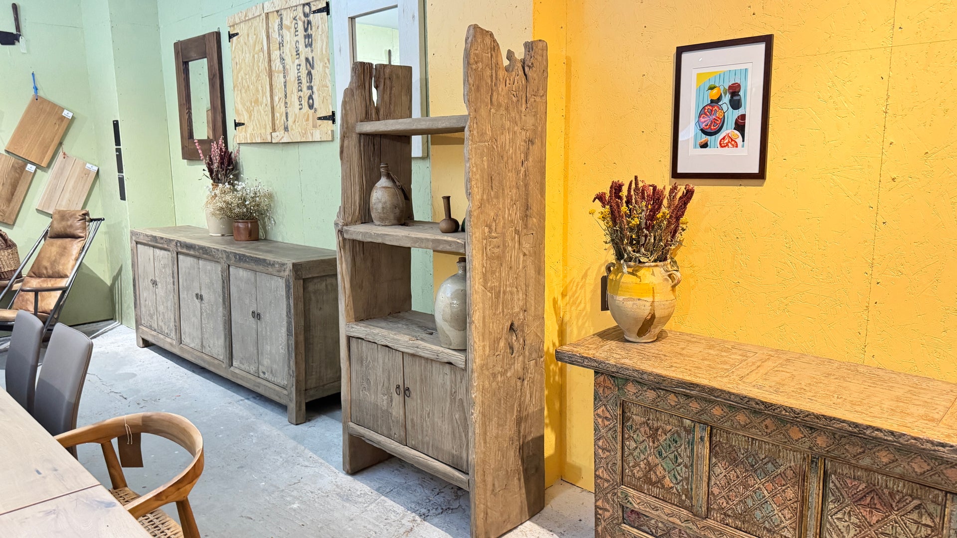 Reclaimed Elm Bookcase