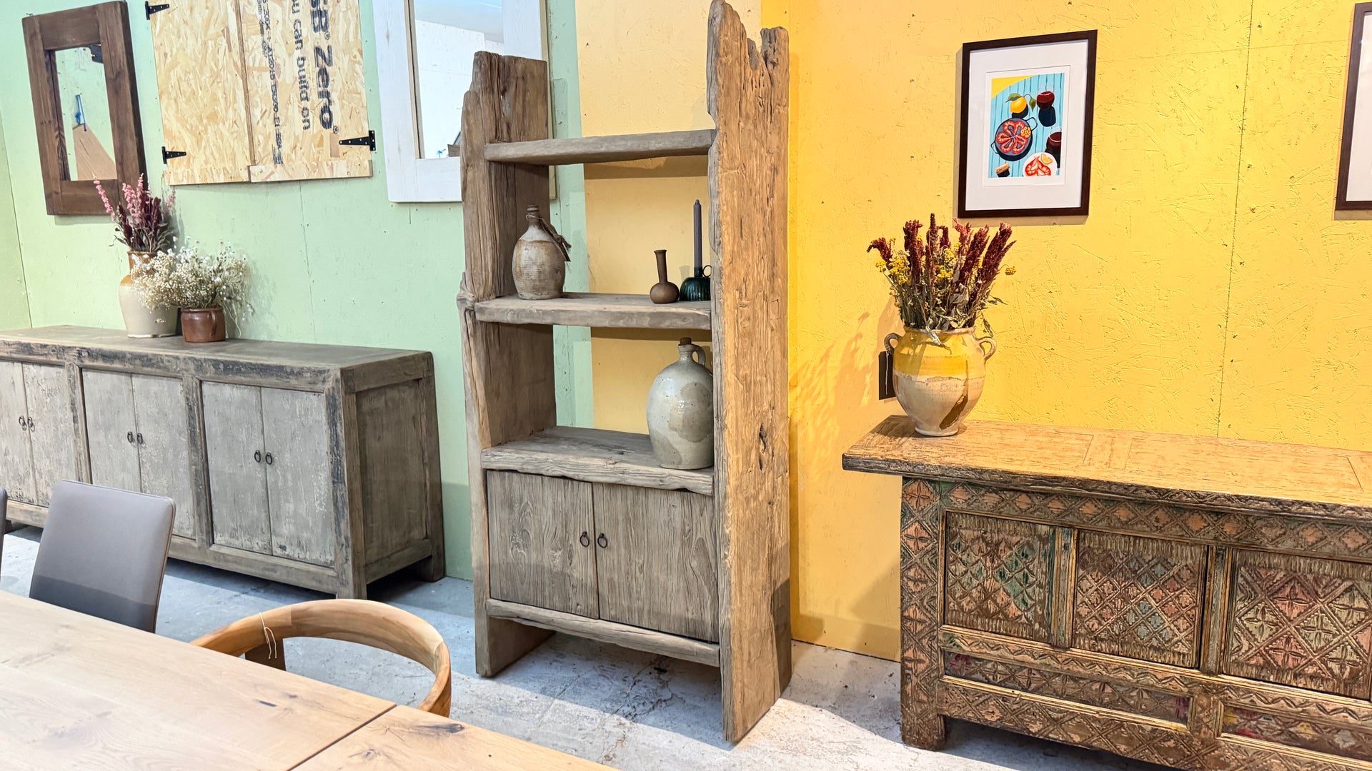 Reclaimed Elm Bookcase