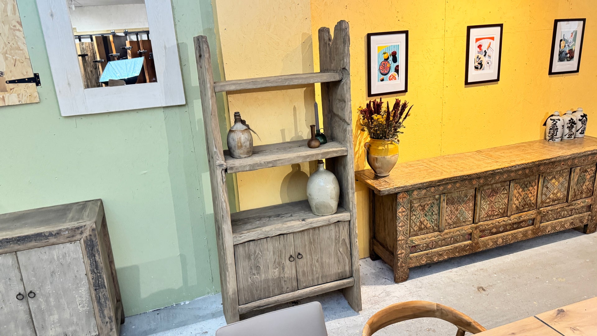 Reclaimed Elm Bookcase