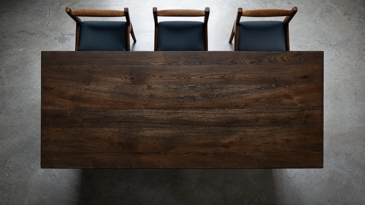 Smoked oak finish in room