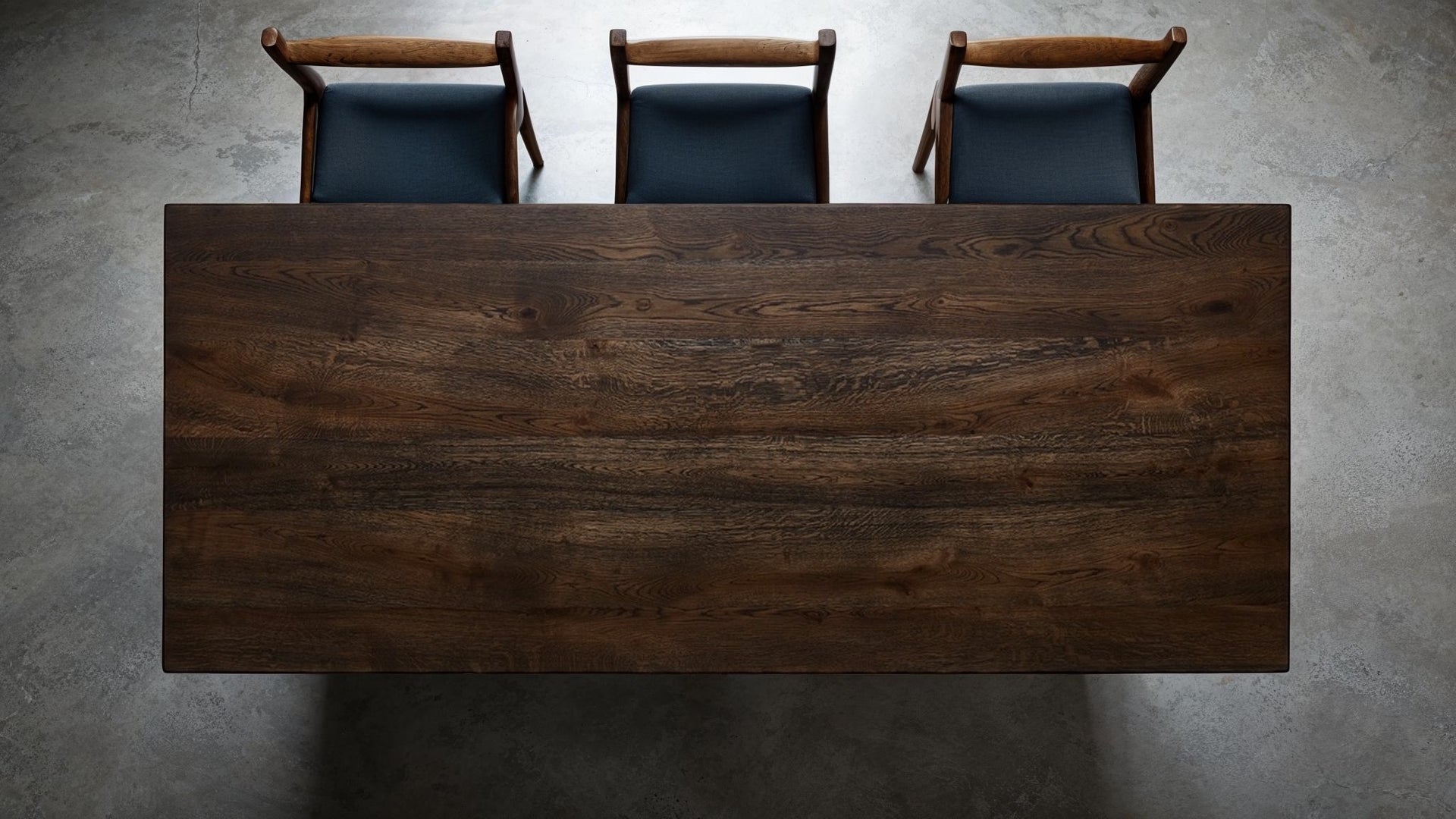 Smoked oak finish in room