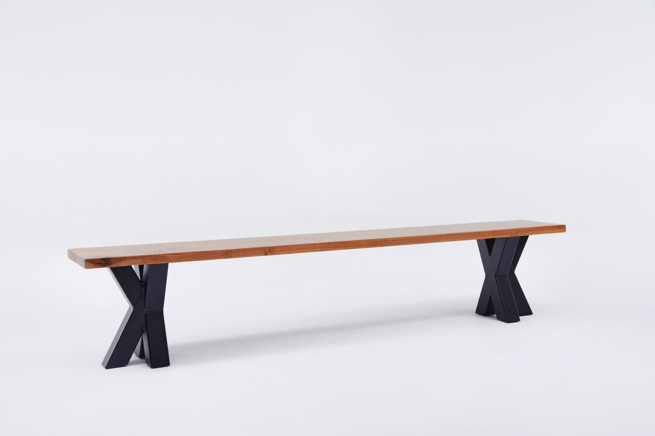The Walnut Metal Spider Bench