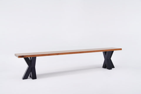 The Walnut Metal Spider Bench