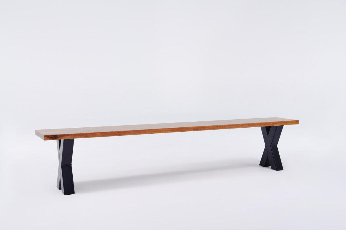The Walnut Metal X Bench