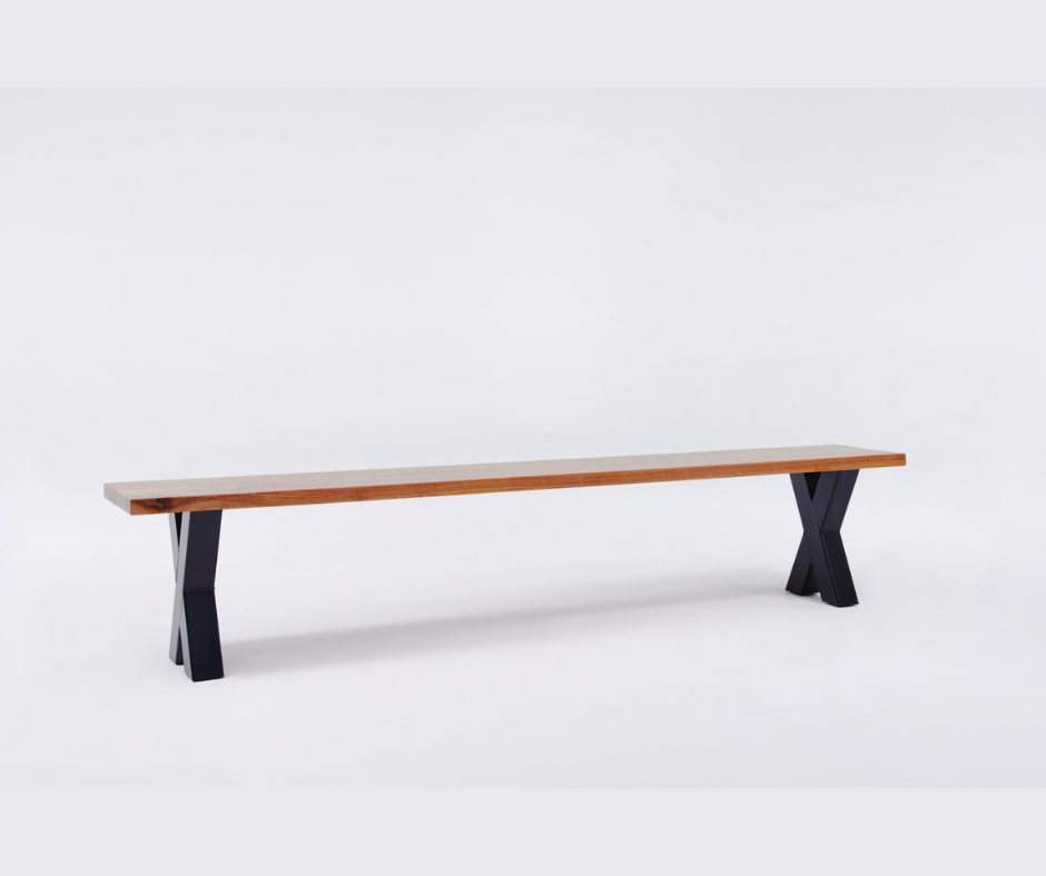 The Walnut Metal X Bench