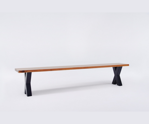 The Walnut Metal X Bench