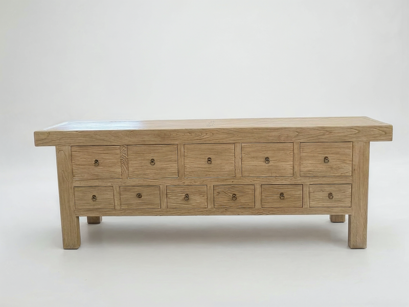 Reclaimed Elm Sideboard: 267 x 45  x 95 cm