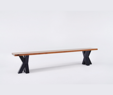 The Walnut Metal Spider Bench