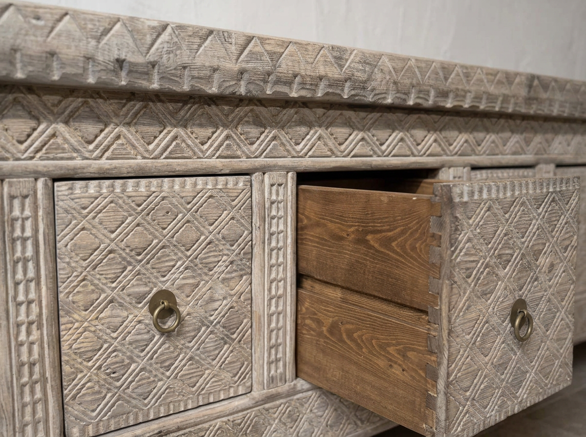 Reclaimed Elm Side Unit