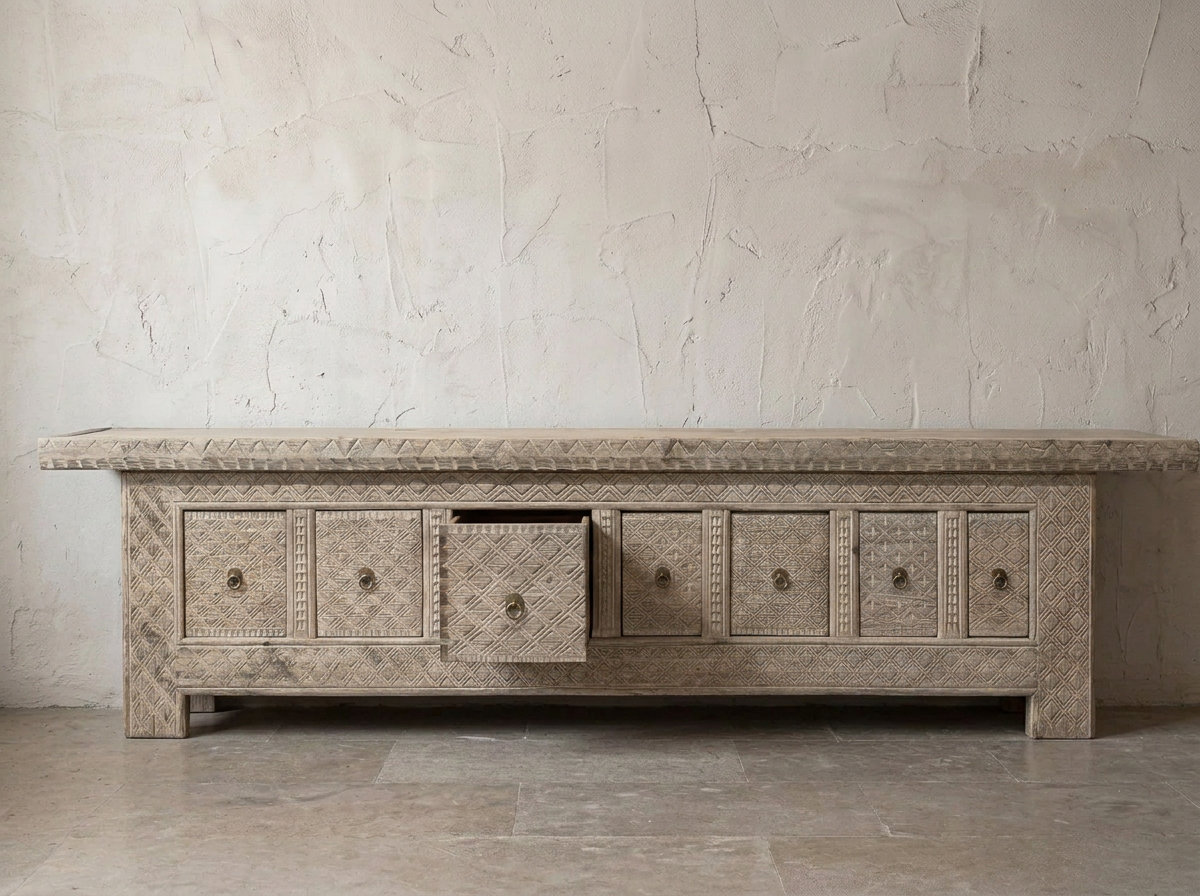 Reclaimed Elm Side Unit