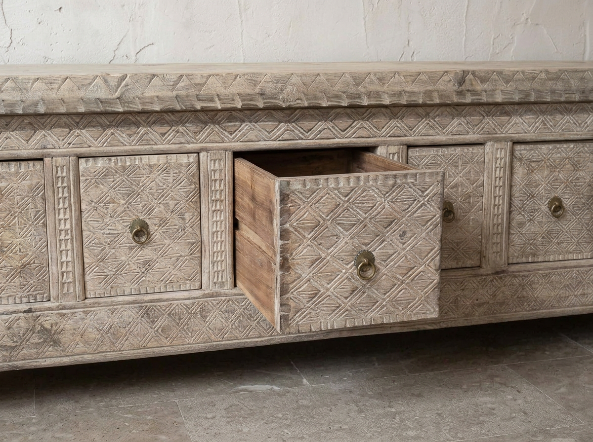 Reclaimed Elm Side Unit