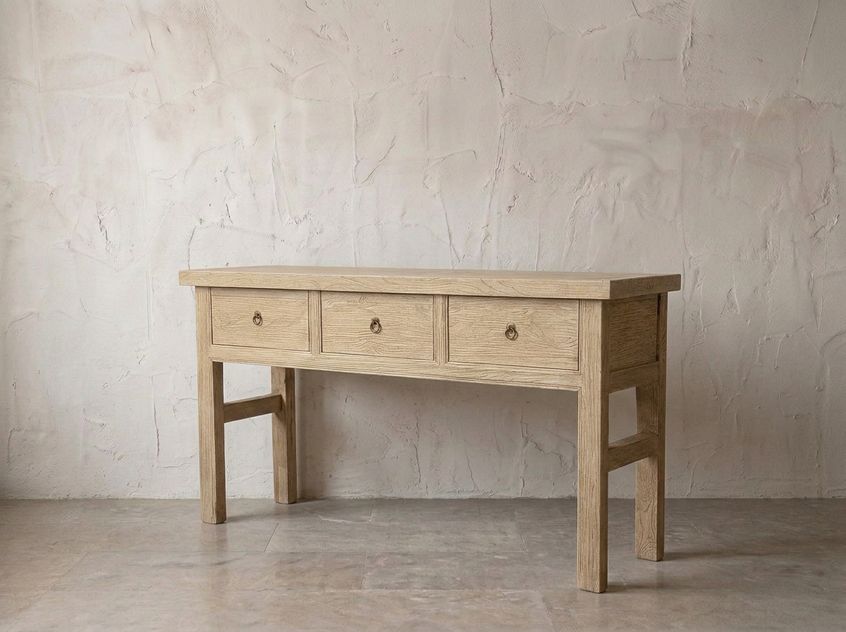 3 Drawer Elm Sideboard