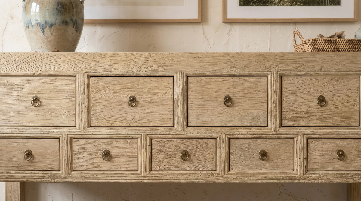 Reclaimed Elm Console