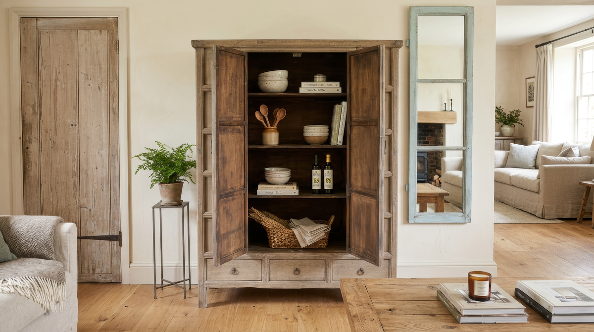 Reclaimed Elm Larder Unit