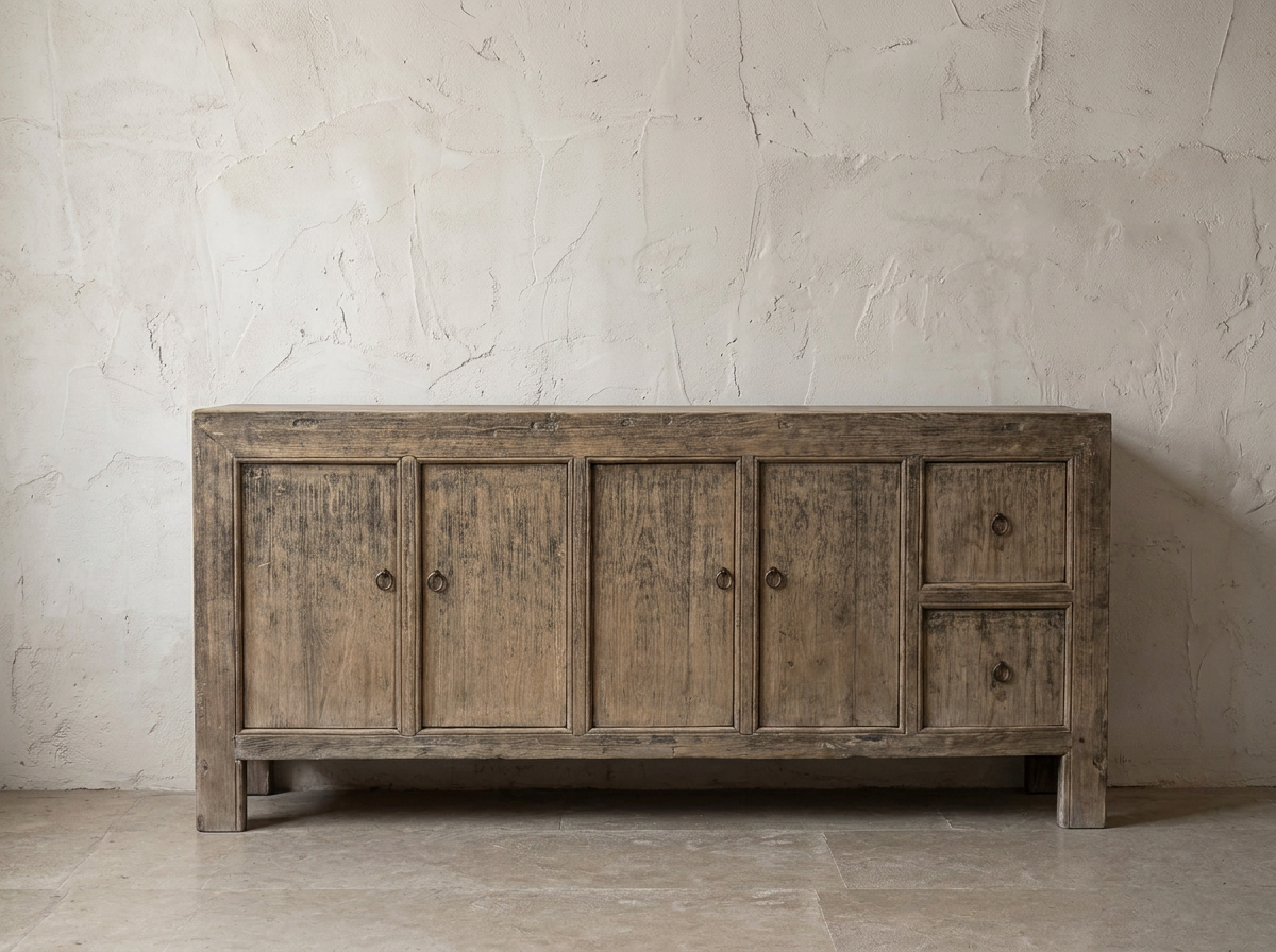 4 door+ 2 drawer Reclaimed Elm Sideboard