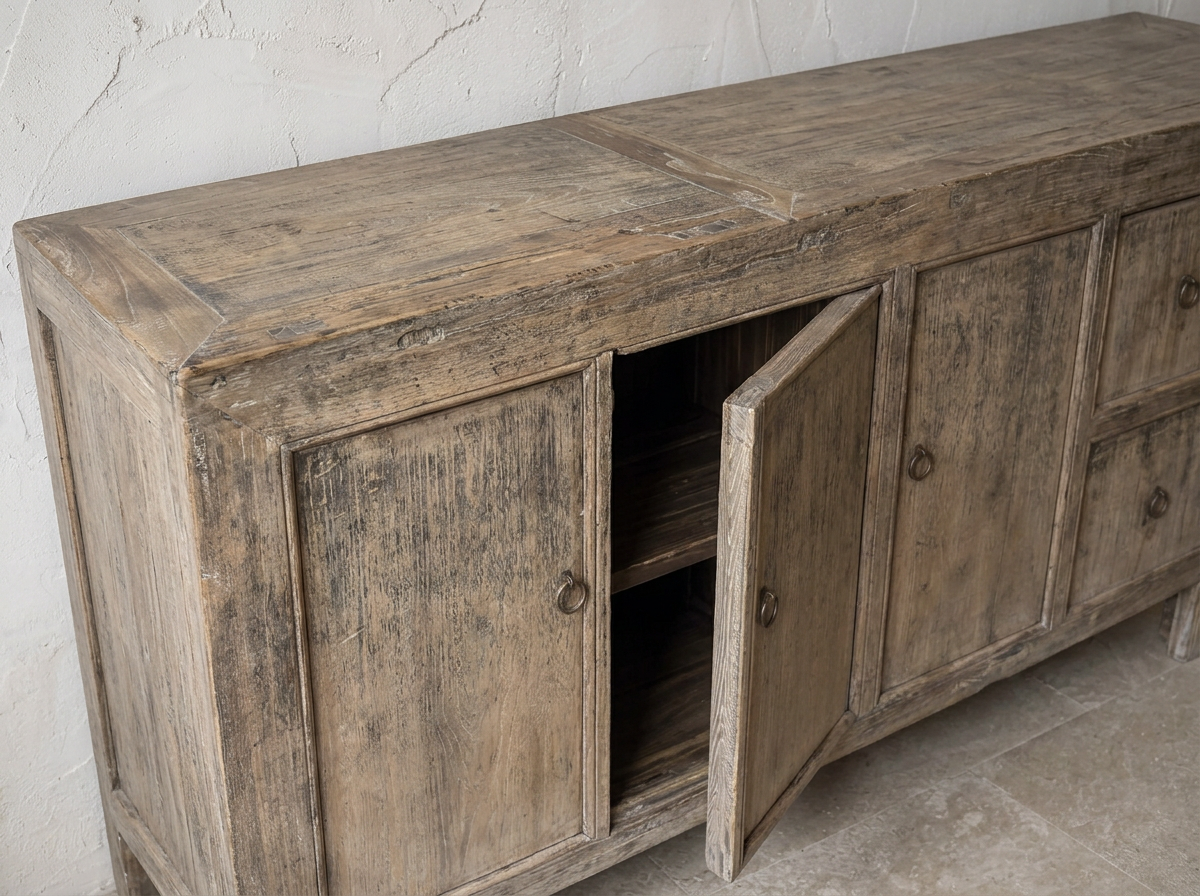 4 door+ 2 drawer Reclaimed Elm Sideboard