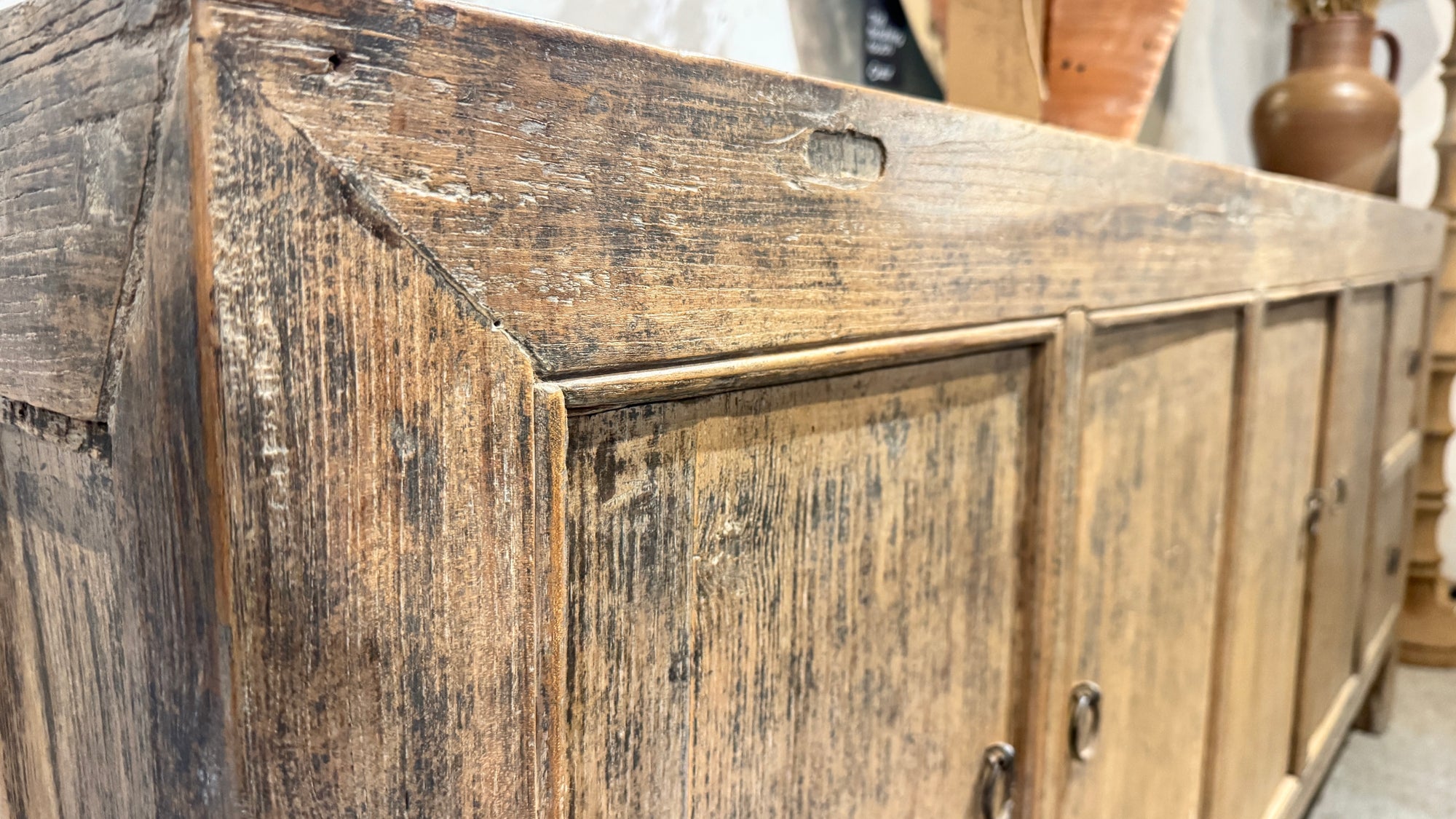 4 door+ 2 drawer Reclaimed Elm Sideboard