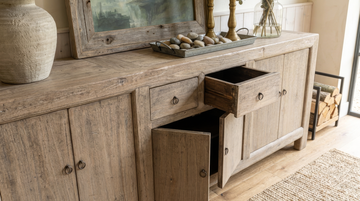 XL Antique Elm Sideboard