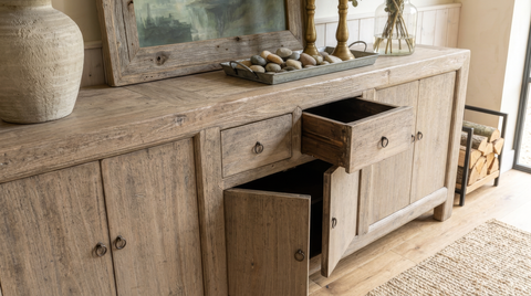 XL Antique Elm Sideboard