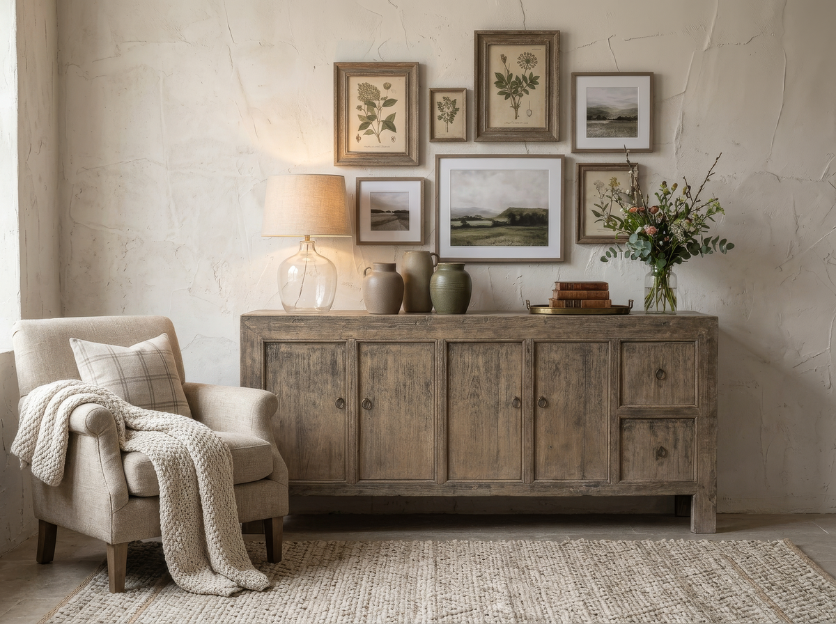 4 door+ 2 drawer Reclaimed Elm Sideboard