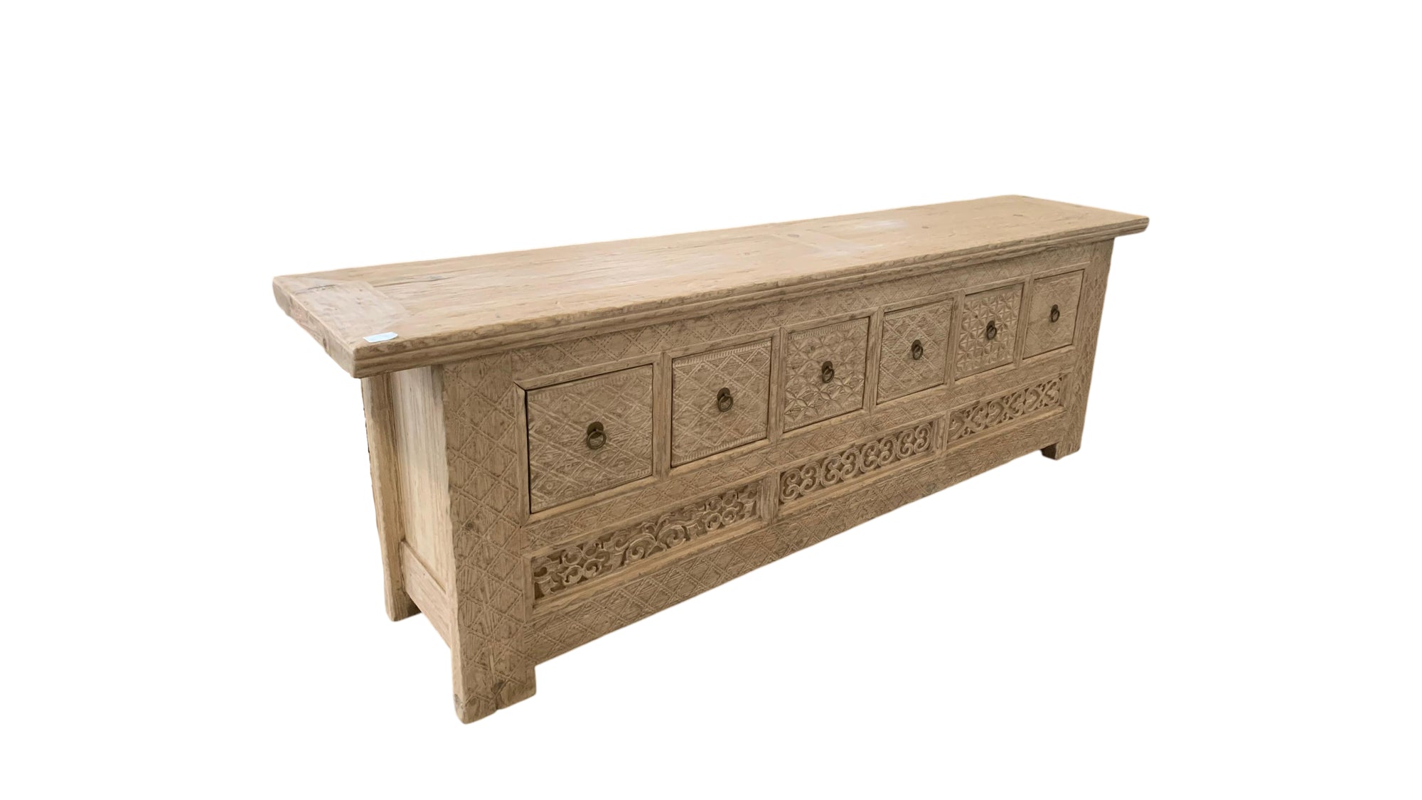 Reclaimed Elm Sideboard: W213 x D45 x H70 cm