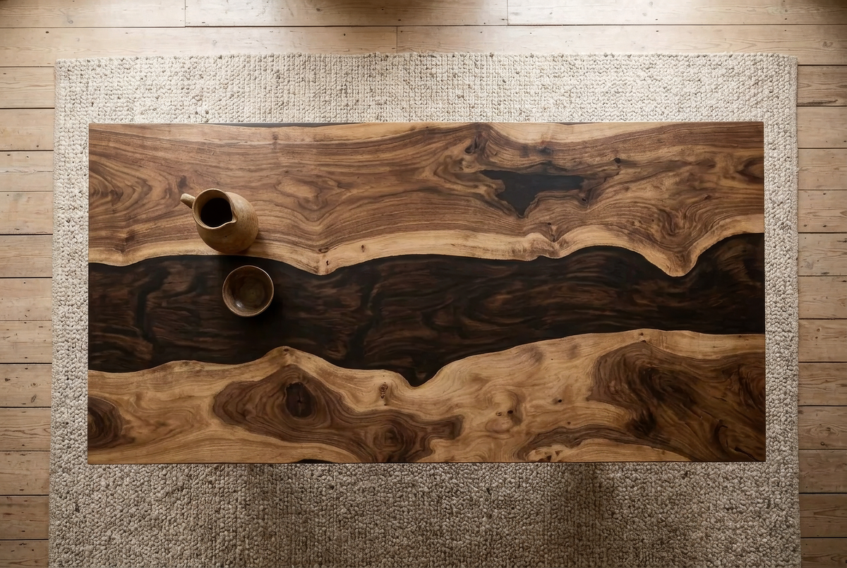 The X Walnut Resin